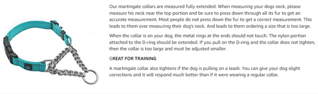 Neo stainless steel chain martingale collar