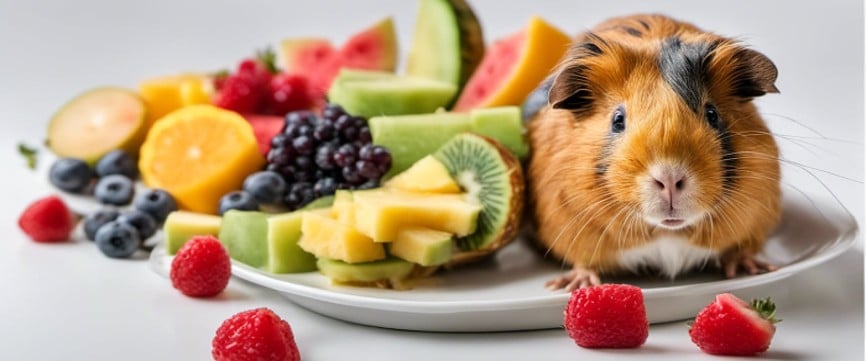 Fruits as treats for guinea pigs