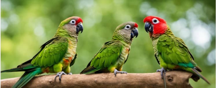 Behavioral differences between males and females  Green Cheek Conure