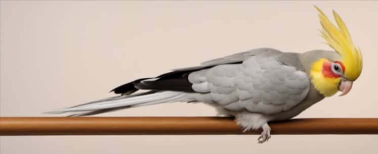 different cockatiel's sleeping positions
