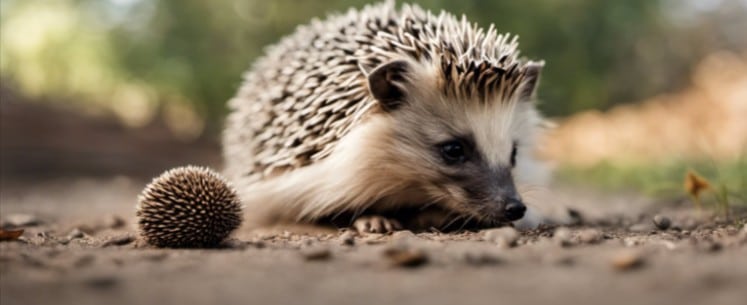 dogs obsessed with hedgehogs