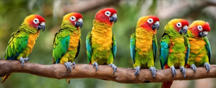 Manage hormonal behaviors in male green cheek conures