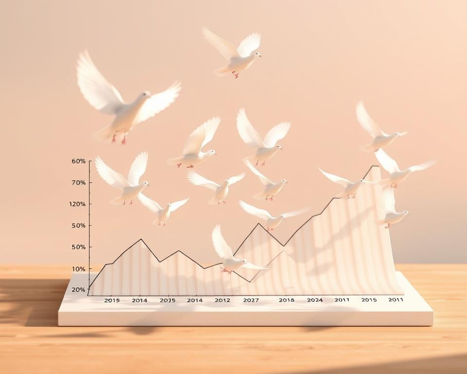 doves chart 2025 predictions showing interest rate trajectories