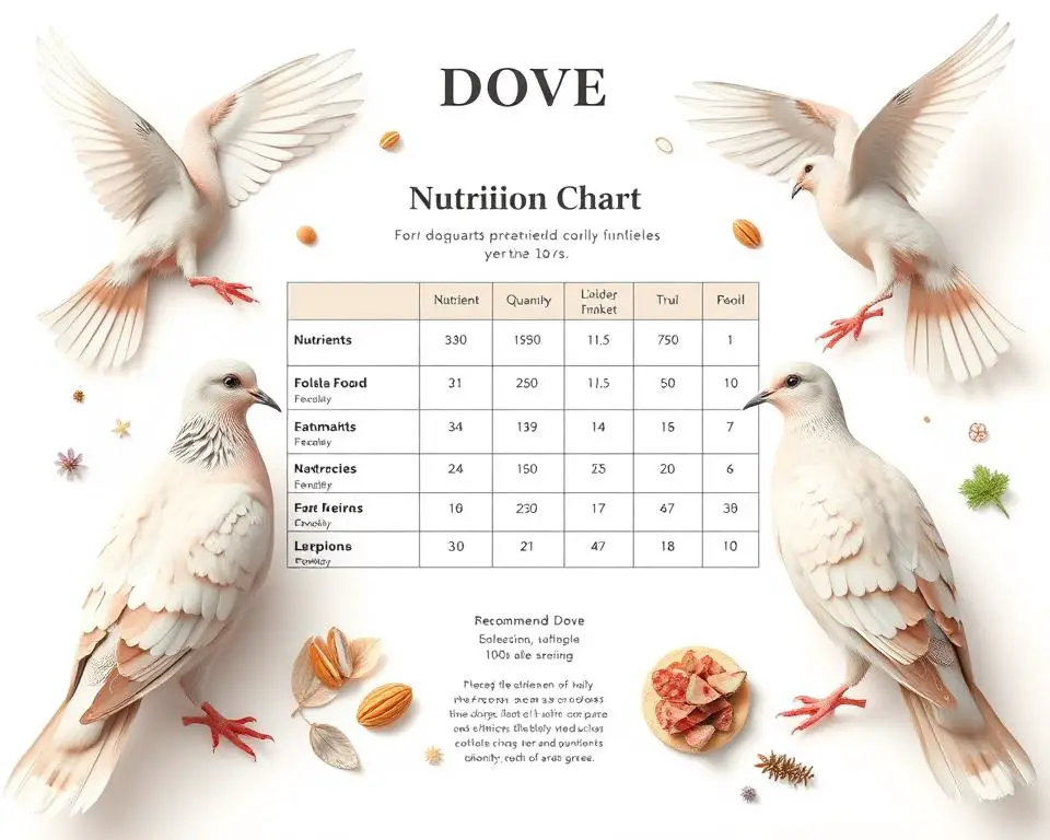 Dove Nutrition Chart