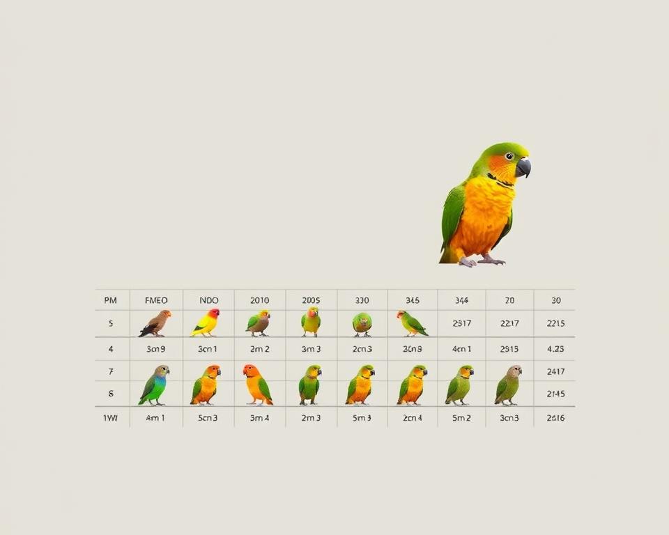 Conure Size Chart