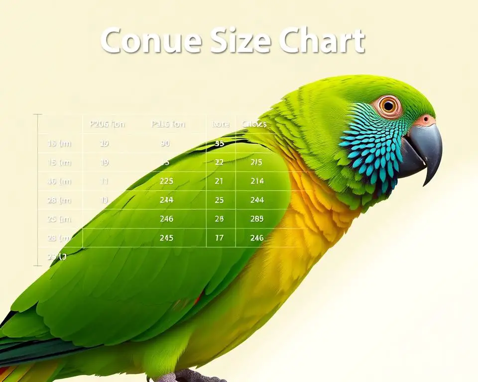 Conure Size Chart