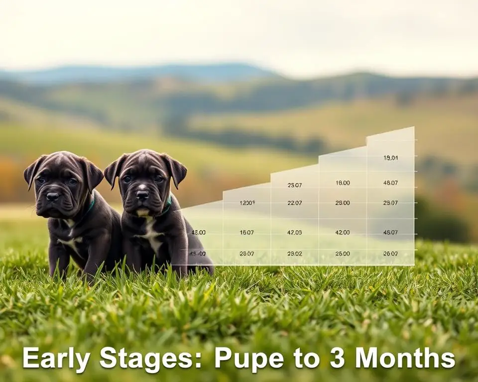Cane Corso puppies growth chart