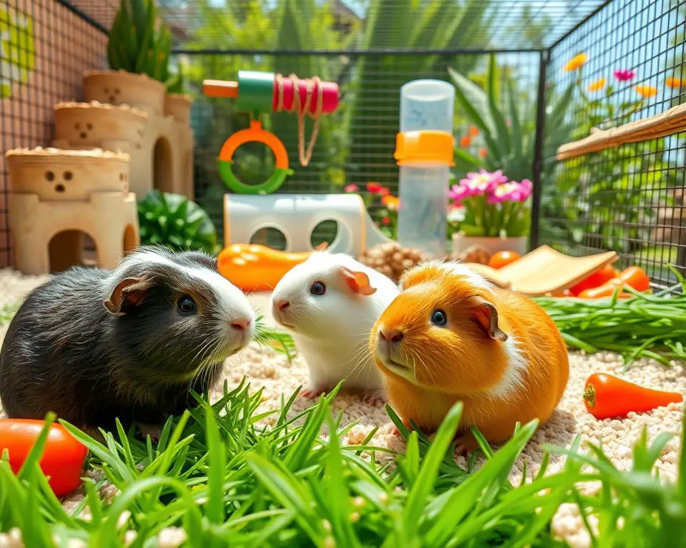 Optimal growth conditions for guinea pigs
